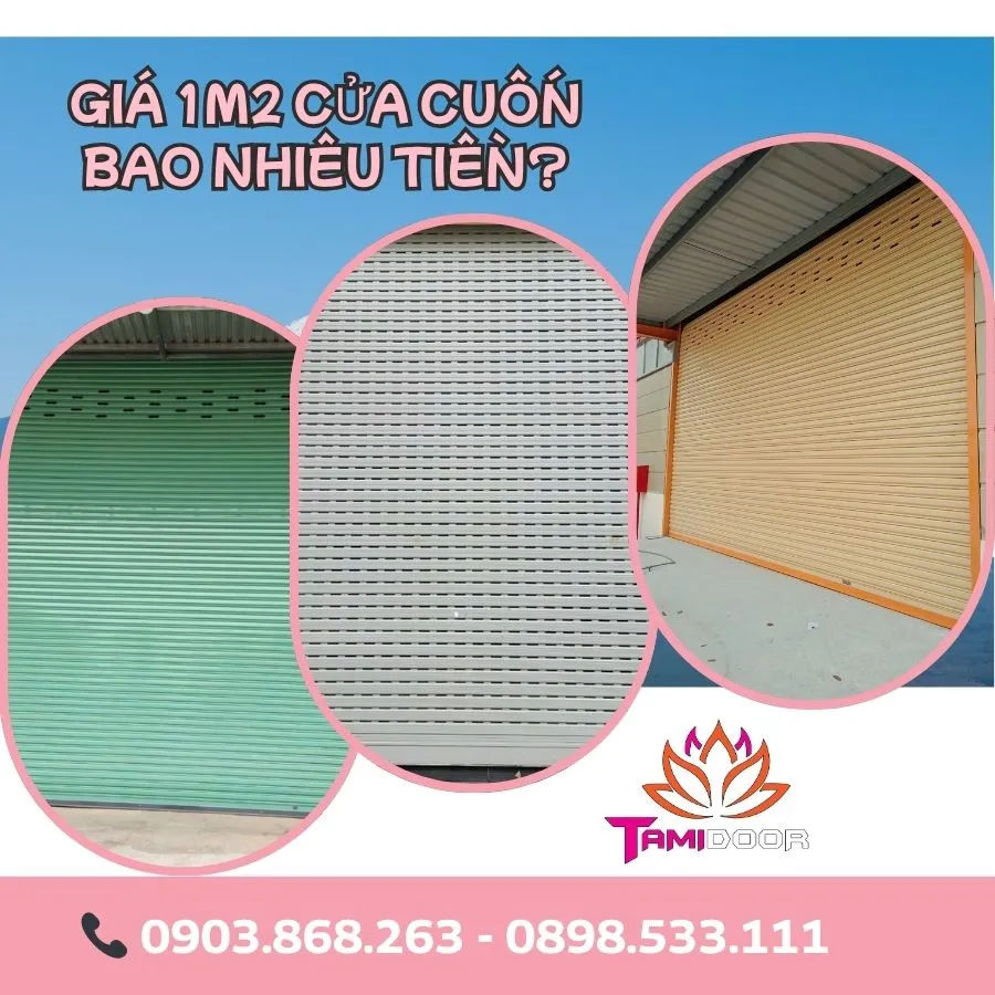 Giá 1m2 Cửa Cuốn