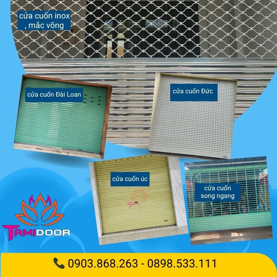 những mẫu cửa cuốn