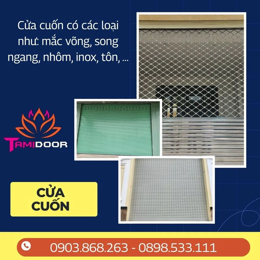 những mẫu cửa cuốn
