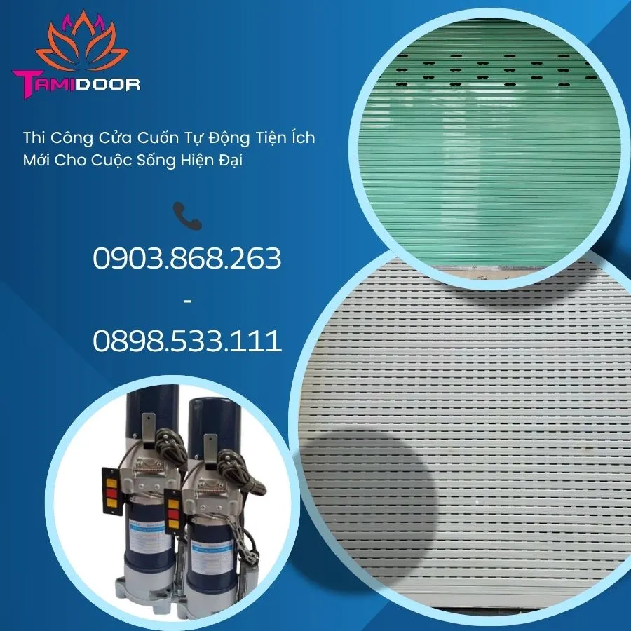 Thi Công Cửa Cuốn Tự Động