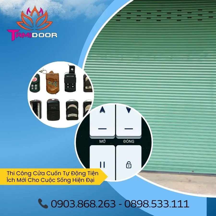 Thi Công Cửa Cuốn Tự Động