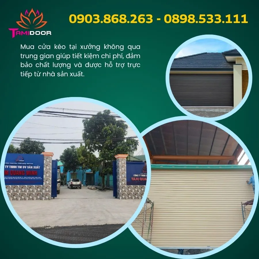 Cửa cuốn tại xưởng