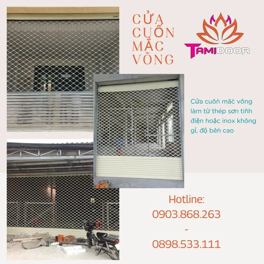 Lắp Cửa Cuốn Mắc Võng Tạo Không Gian Thoáng Mát Cho Ngôi Nhà