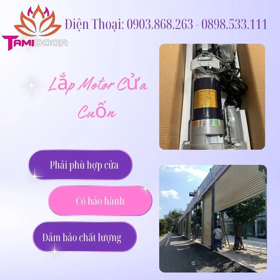 Lắp Motor Cửa Cuốn