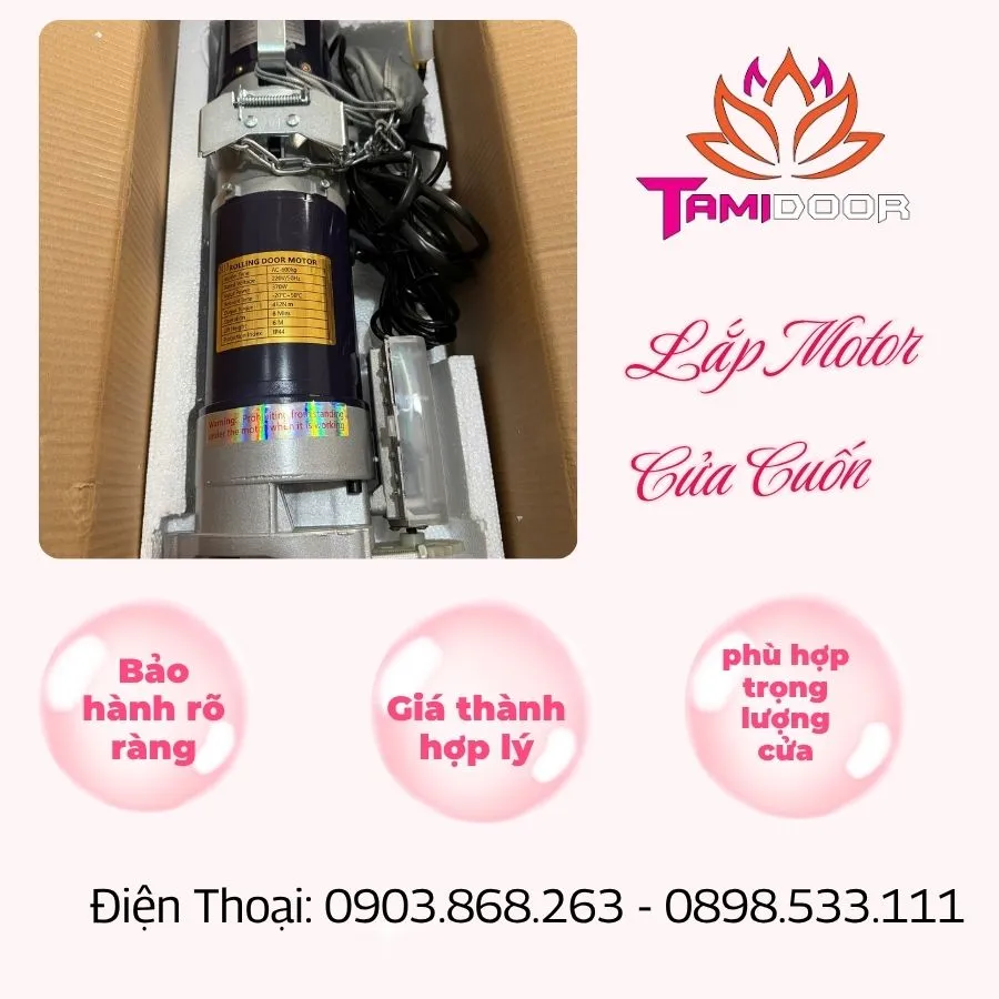 Lắp Motor Cửa Cuốn