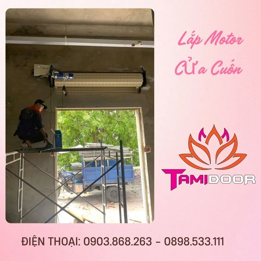 Lắp Motor Cửa Cuốn