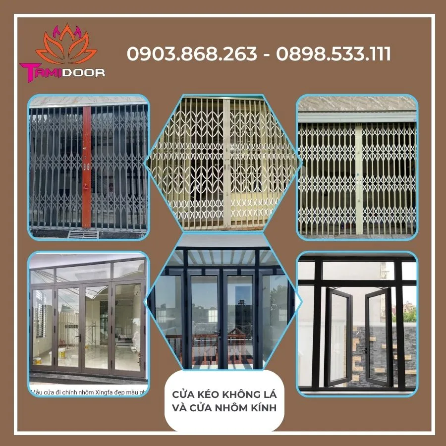Lắp Cửa Kéo Không Lá Và Cửa Nhôm Kính Sự Kết Hợp Hoàn Hảo