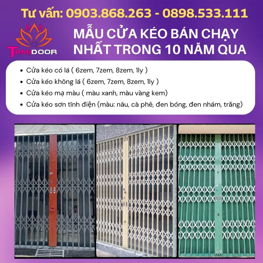 Mẫu Cửa Kéo Bán Chạy Nhất