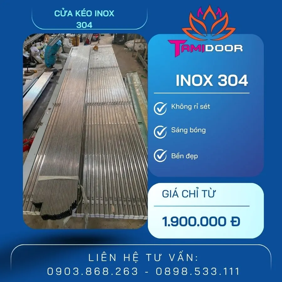 Cửa Kéo Inox 304 Sang Trọng Cho Mọi Ngôi Nhà