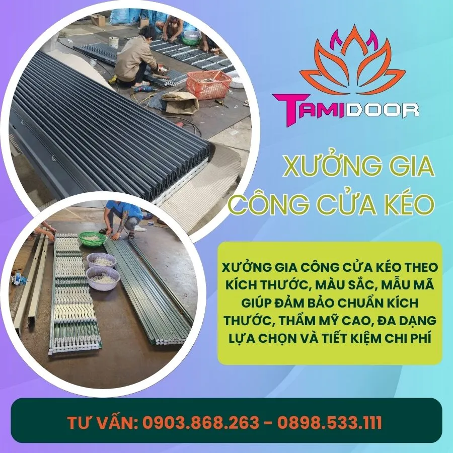 Xưởng Gia Công Cửa Kéo Theo Yêu Cầu