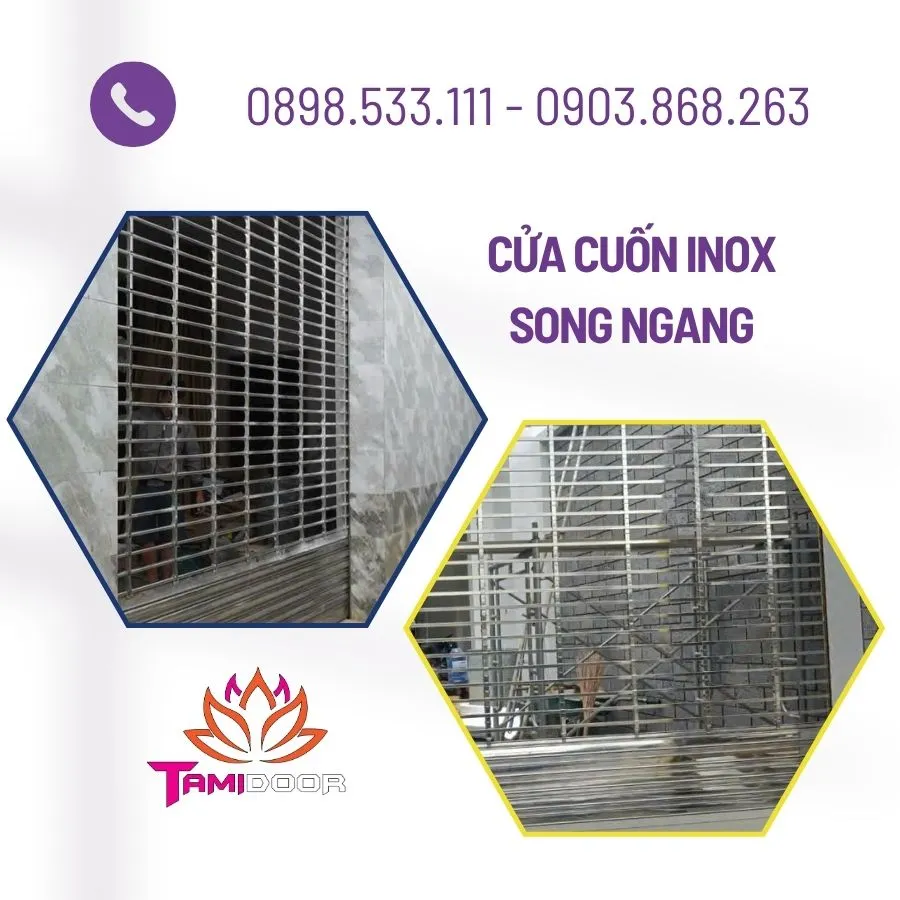 Cửa Cuốn Inox Song Ngang