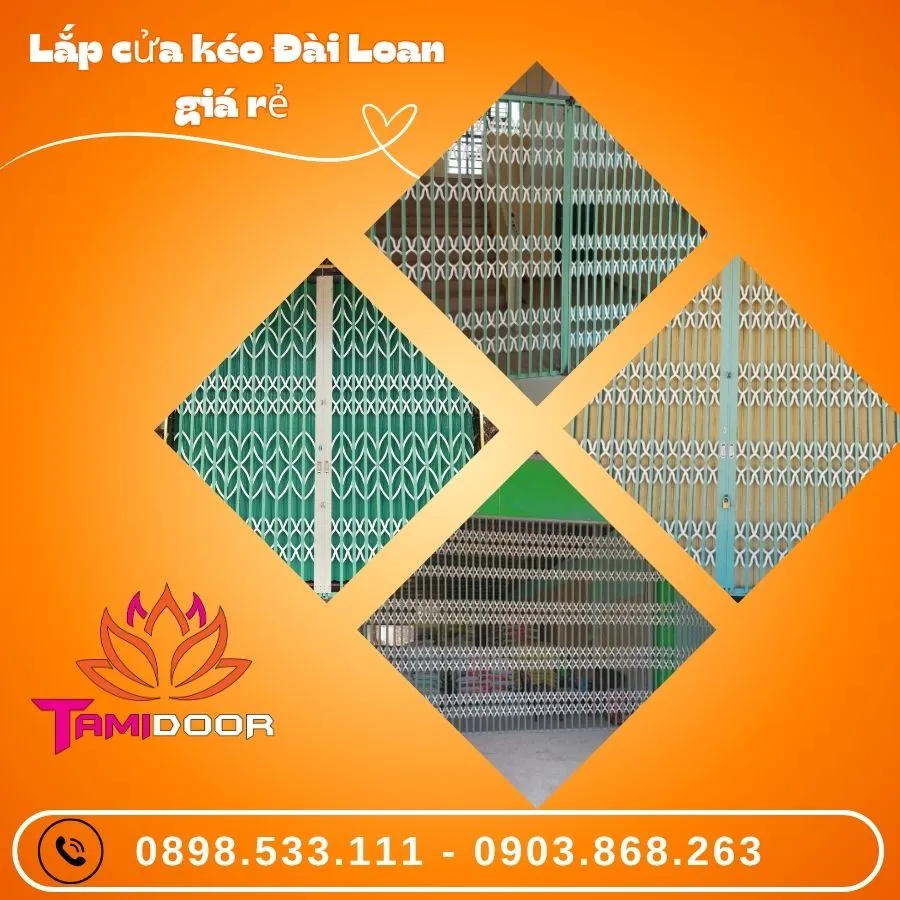 Lắp cửa kéo Đài Loan giá rẻ