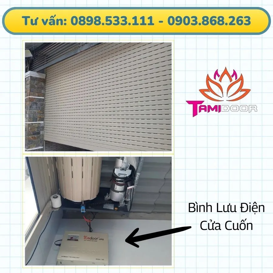 Các Loại Bình Lưu Điện Cửa Cuốn Thông Dụng Trên Thị Trường