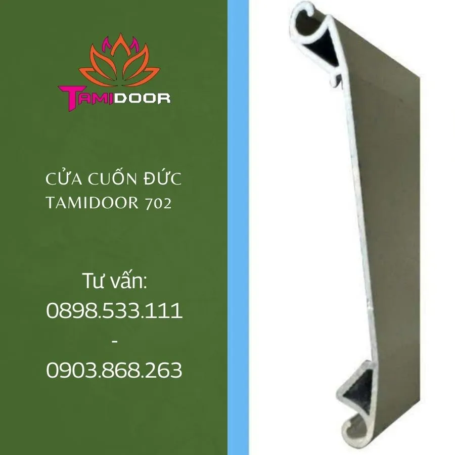 Cửa cuốn Đức 702 mẫu mới tại Tamidoor