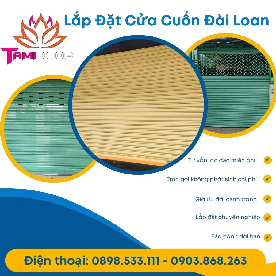 Lắp Đặt Cửa Cuốn Đài Loan Dịch Vụ Trọn Gói Giá Ưu Đãi