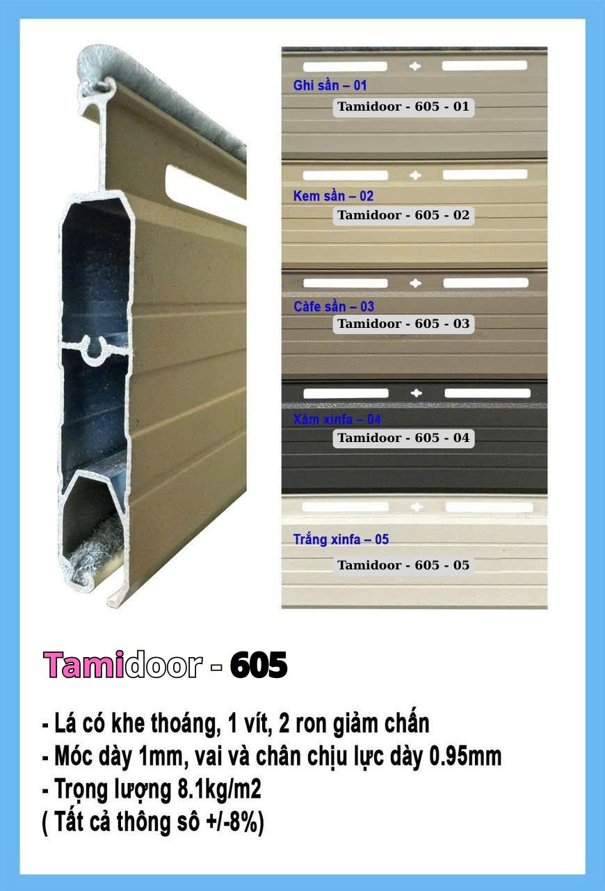 Cửa cuốn Đức mẫu 605 Tamidoor