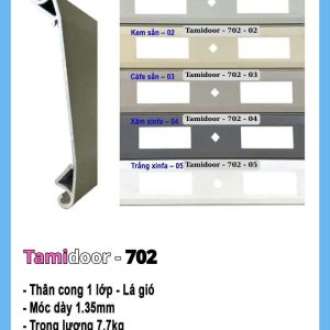 Cửa cuốn Đức 702 mẫu mới tại Tamidoor
