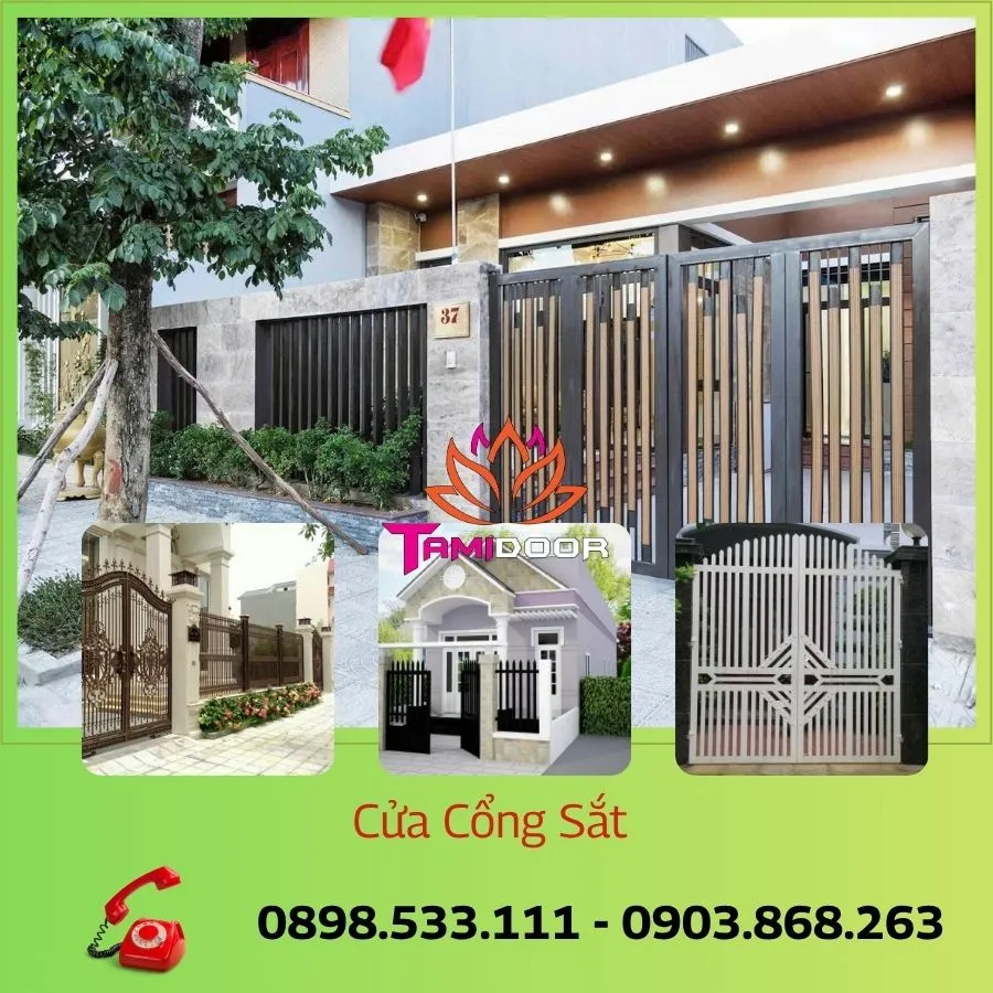 CỬA CỔNG SẮT BIỂU TƯỢNG CỦA SỰ AN TOÀN VÀ SANG TRỌNG