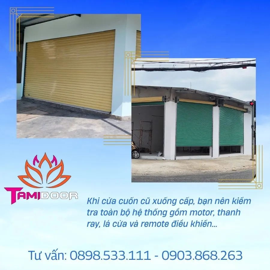 Tâm Quang Minh – Chuyên sửa chữa cửa cuốn cũ xuống cấp