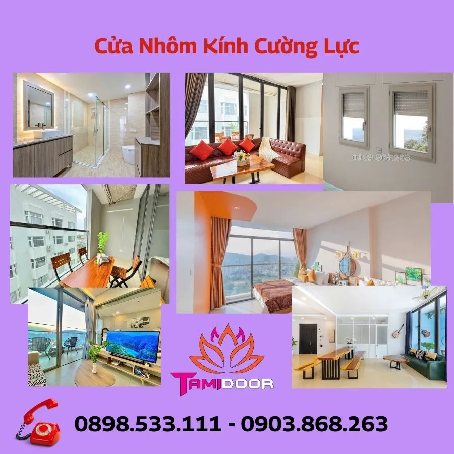 CỬA NHÔM KÍNH CƯỜNG LỰC GIẢI PHÁP CHO MỌI DỰ ÁN