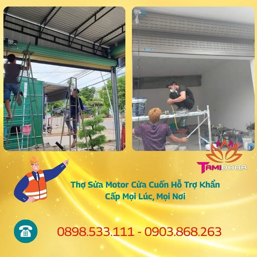 Thợ Sửa Motor Cửa Cuốn Hỗ Trợ Khẩn Cấp Mọi Lúc, Mọi Nơi