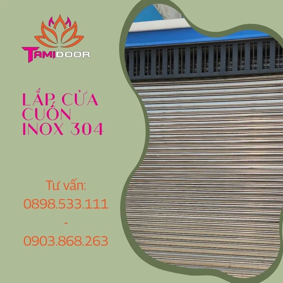 Lắp cửa cuốn inox 304