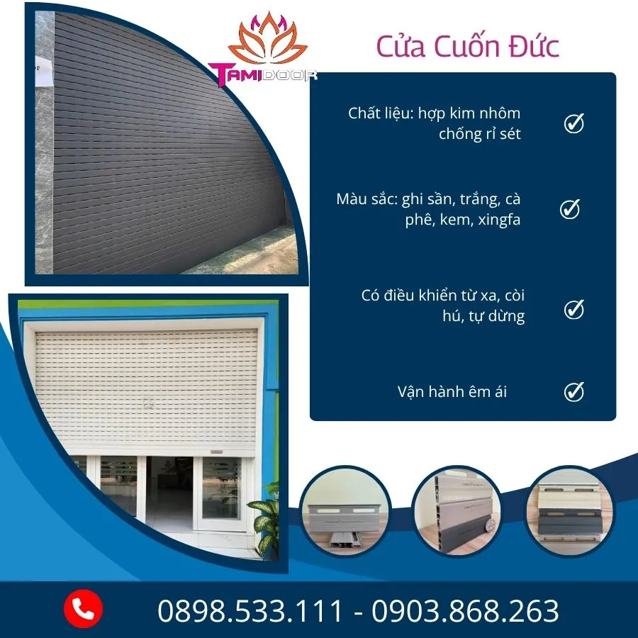 Lắp Cửa Cuốn Đức Nâng Tầm Thẩm Mỹ Và Giá Trị Công Trình