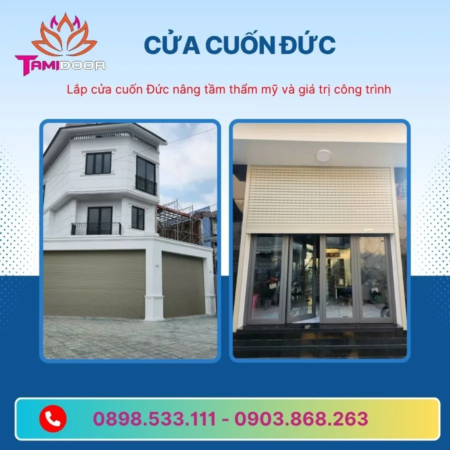 Lắp Cửa Cuốn Đức Nâng Tầm Thẩm Mỹ Và Giá Trị Công Trình