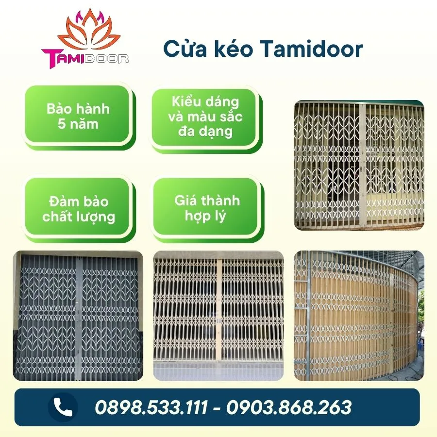 Chất lượng cửa kéo là điều mà khách hàng rất quan tâm khi quyết định mua cửa cho ngôi nhà của mình. Tamidoor là đơn vị chuyên sản xuất cửa kéo chất lượng cao, thời gian bảo hành cửa kéo là 5 năm.