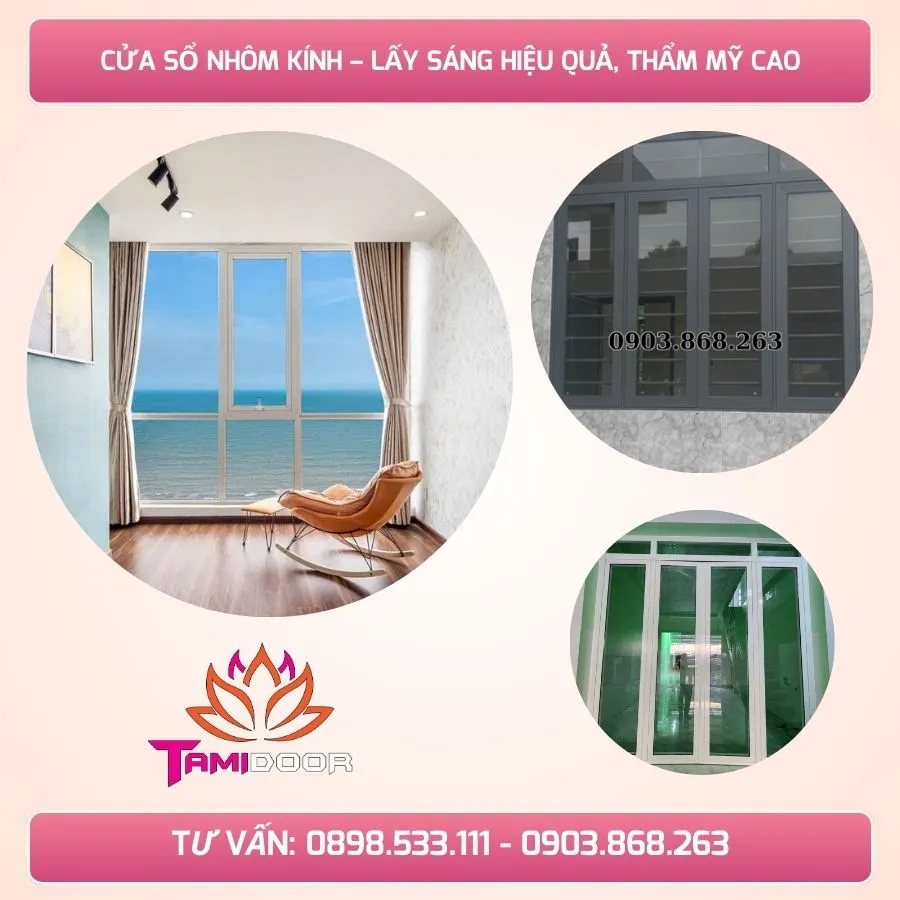 Cửa Sổ Nhôm Kính – Lấy Sáng Hiệu Quả, Thẩm Mỹ Cao