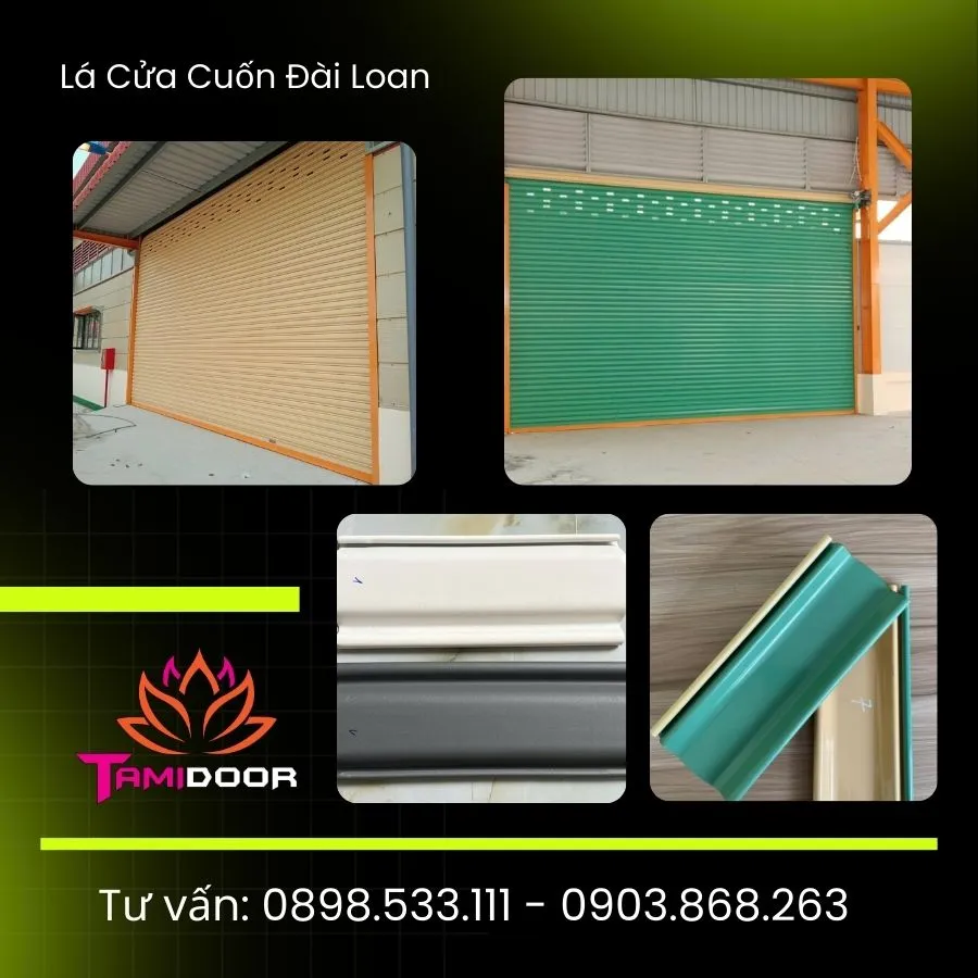 Lá cửa cuốn Đài Loan hiện nay được phân chia thành 4 loại theo độ dày, bao gồm lá 6 zem, 7 zem, 8 zem và lá 1 ly (1.0mm).