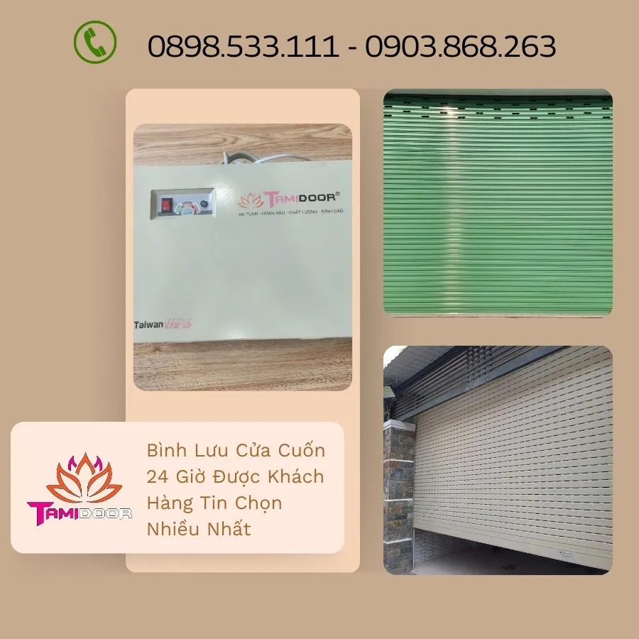 Lưu điện cửa cuốn 24 giờ chính là thiết bị có chức năng tích trữ điện dự phòng để sử dụng trong các trường hợp mất điện đột ngột xảy ra, đảm bảo quá trình vận hành không bị gián đoạn trong vòng 24 tiếng.