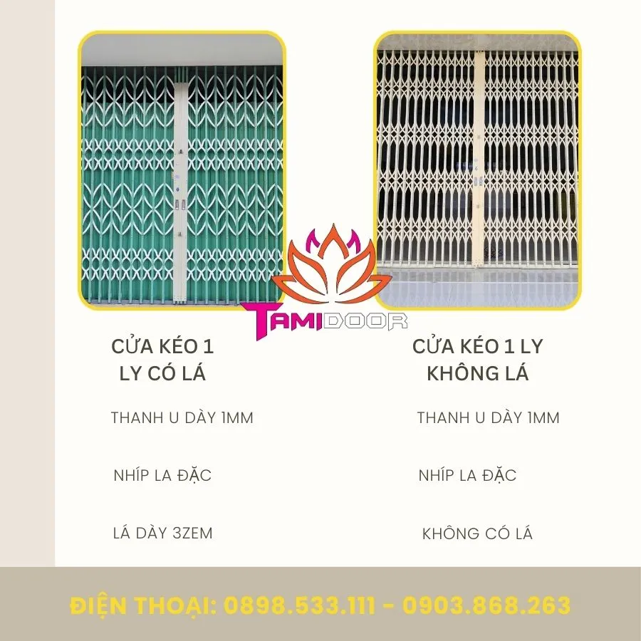 Cửa Kéo 1ly Giải Pháp Bền Bỉ Với Chi Phí Hợp Lý