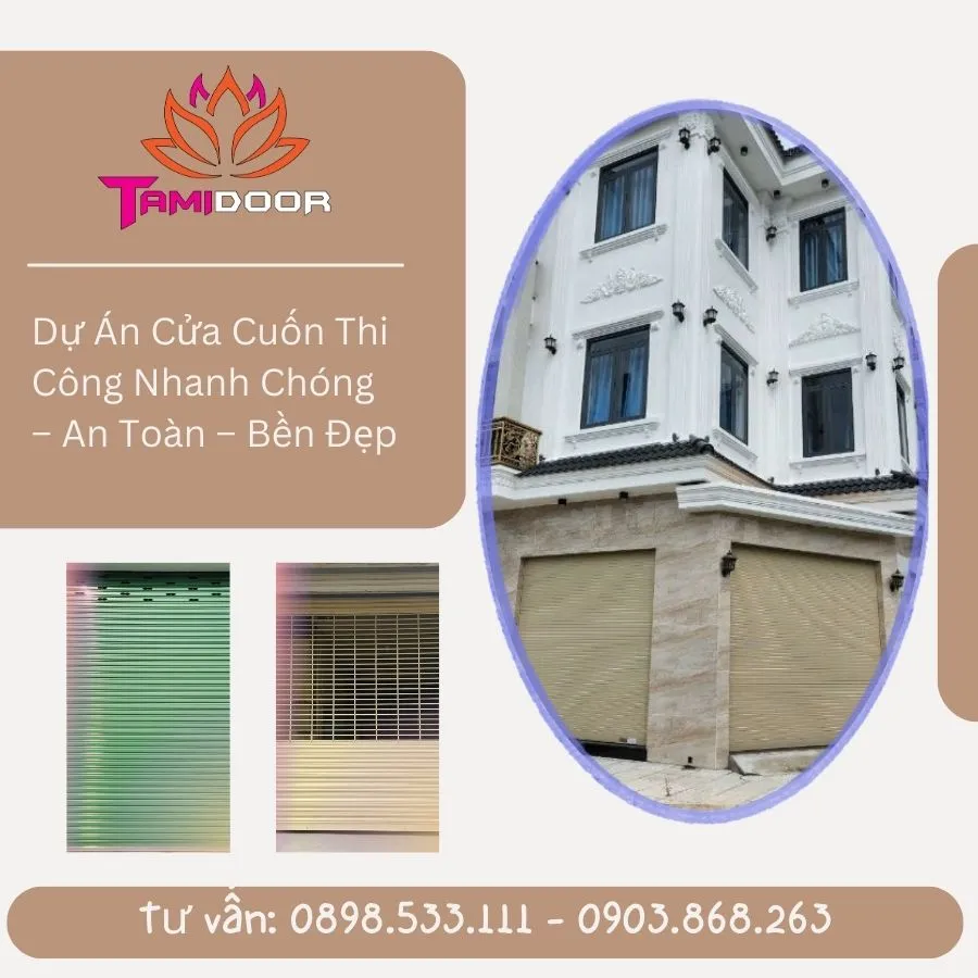 Dự Án Cửa Cuốn Thi Công Nhanh Chóng – An Toàn – Bền Đẹp