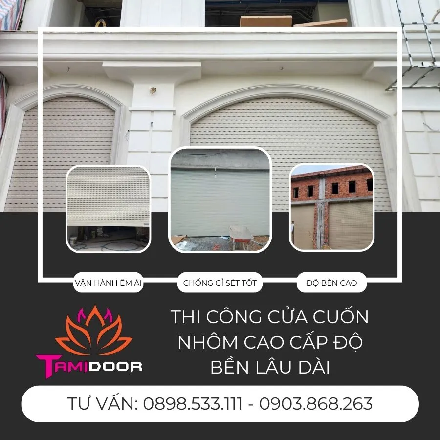 Thi Công Cửa Cuốn Nhôm Cao Cấp Độ Bền Lâu Dài