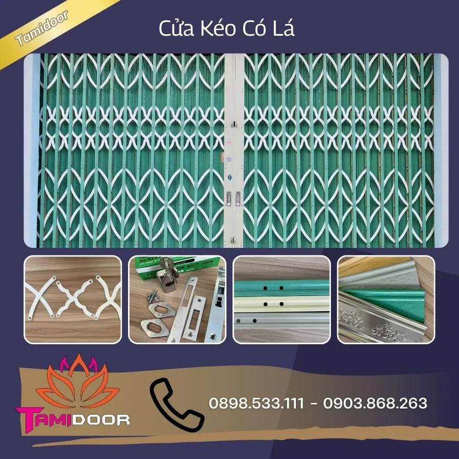 Cấu Tạo Cửa Kéo Có Lá Bao Gồm Những Gì?