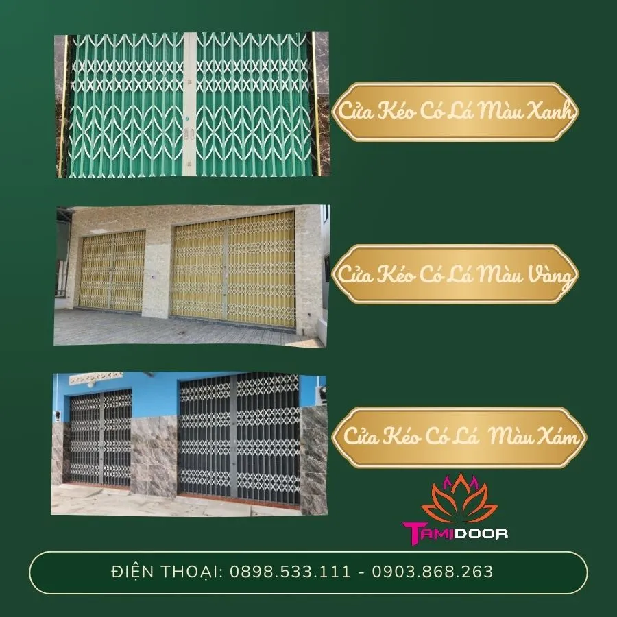 Nên chọn cửa kéo có lá