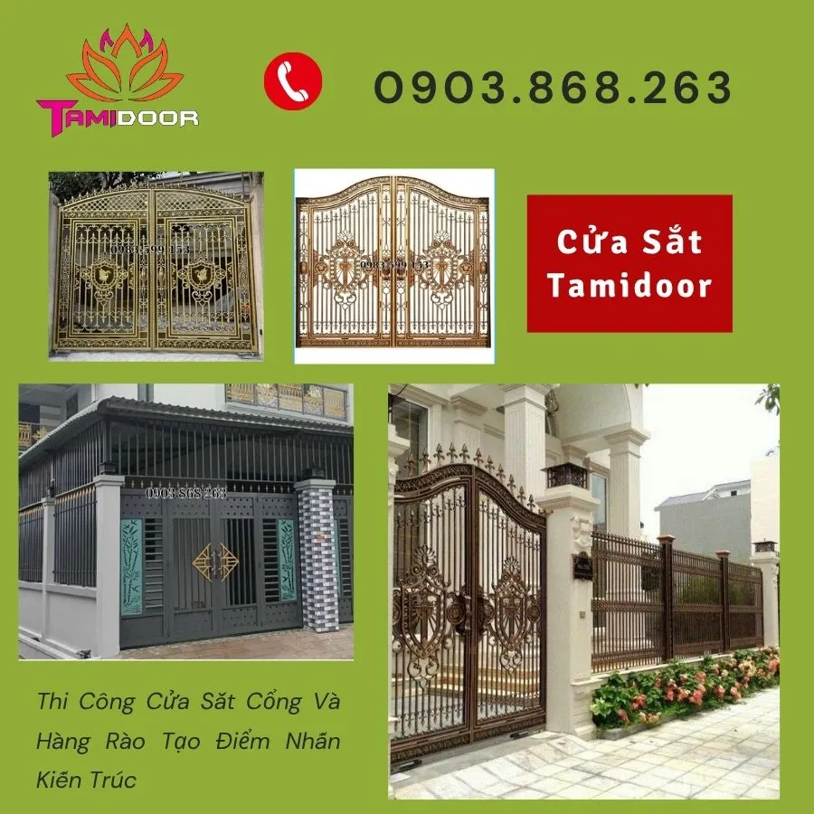 Thi Công Cửa Sắt Cổng Và Hàng Rào Tạo Điểm Nhấn Kiến Trúc 