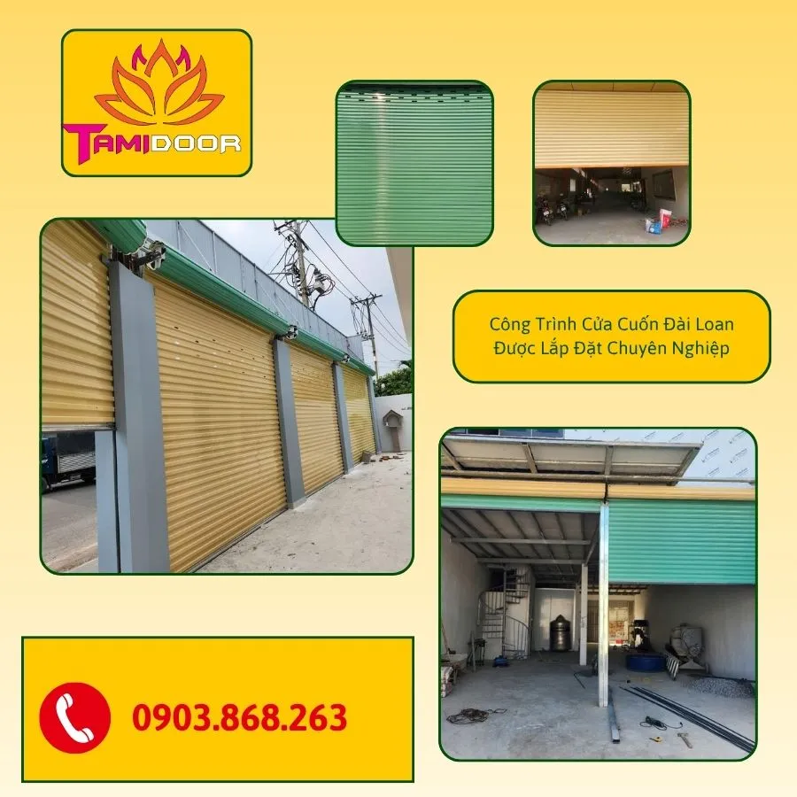 Công Trình Cửa Cuốn Đài Loan Được Lắp Đặt Chuyên Nghiệp