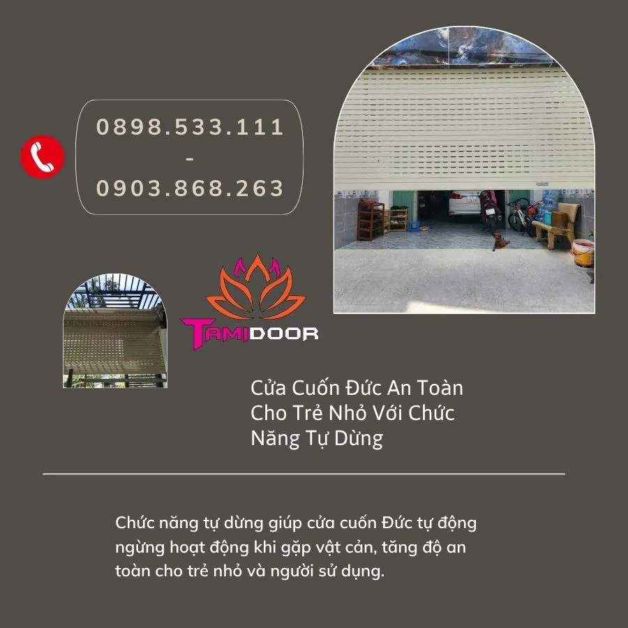 Cửa Cuốn Đức An Toàn Cho Trẻ Nhỏ Với Chức Năng Tự Dừng 