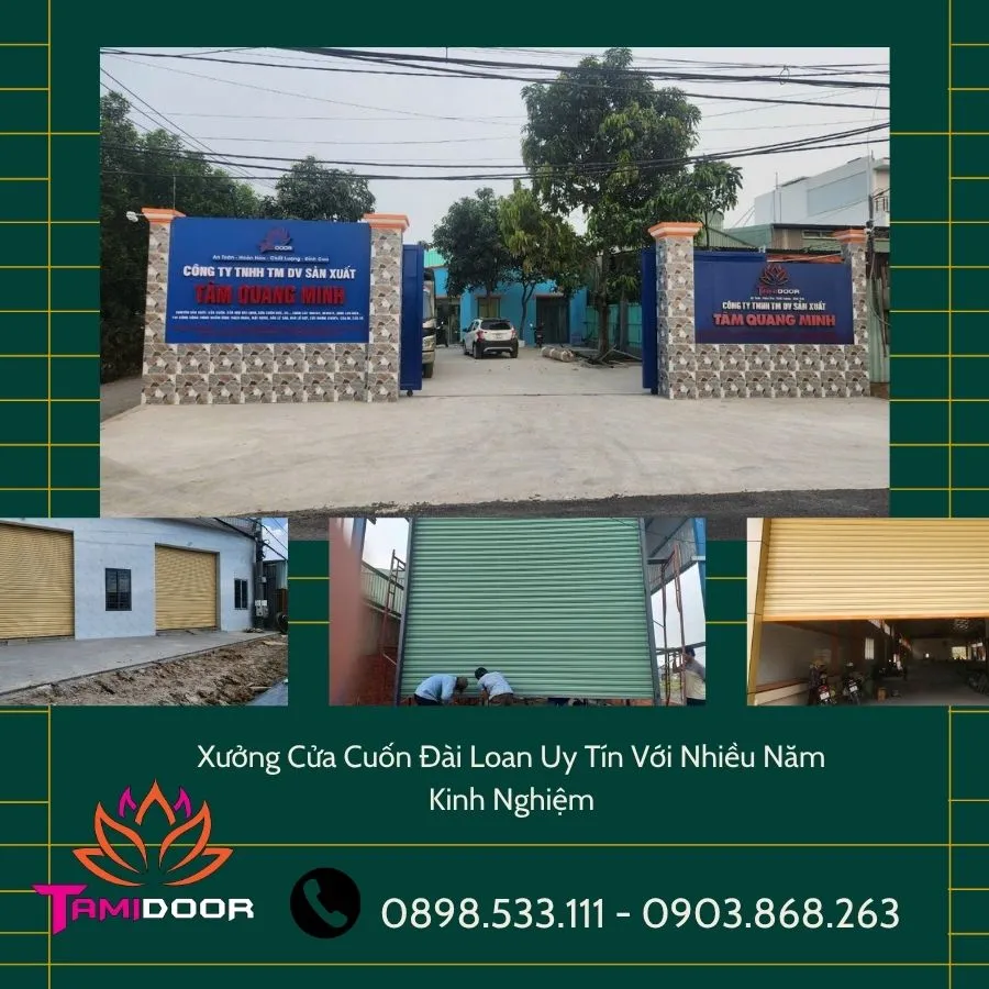 Xưởng Cửa Cuốn Đài Loan Uy Tín Với Nhiều Năm Kinh Nghiệm