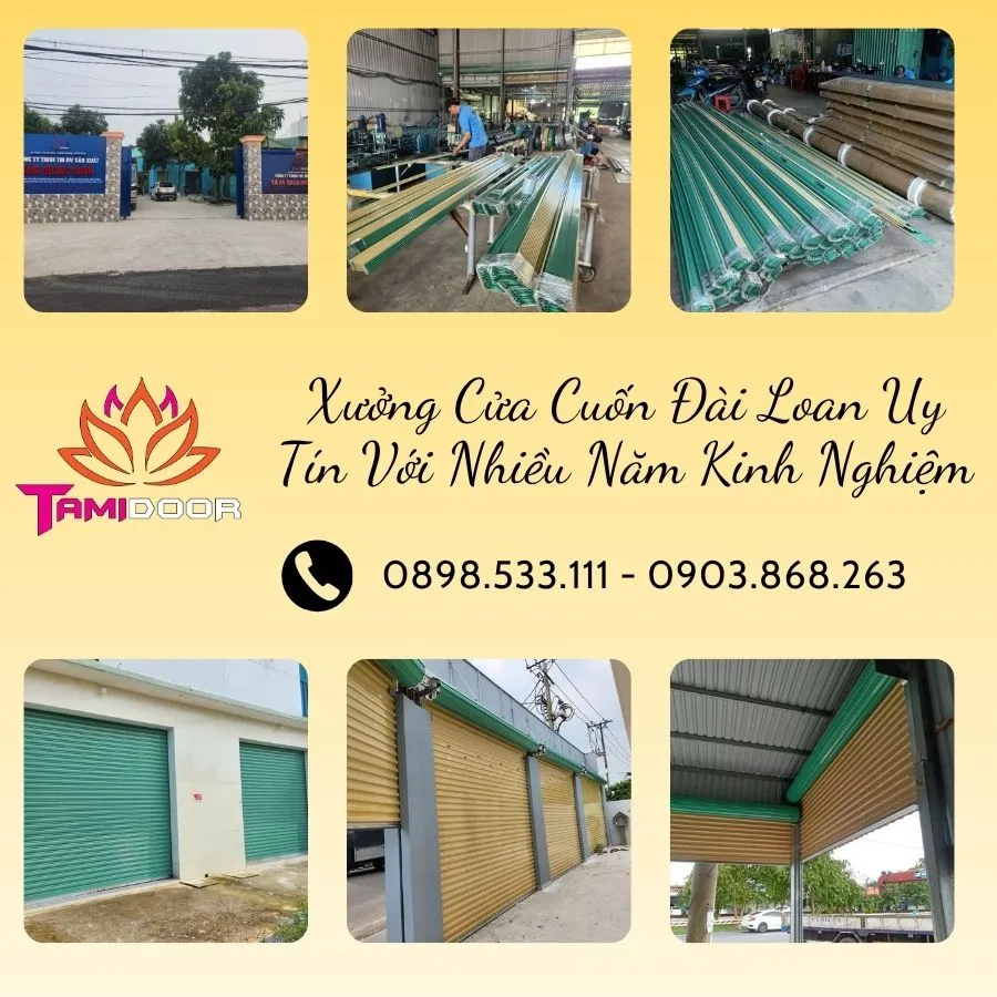 Xưởng Cửa Cuốn Đài Loan Uy Tín Với Nhiều Năm Kinh Nghiệm