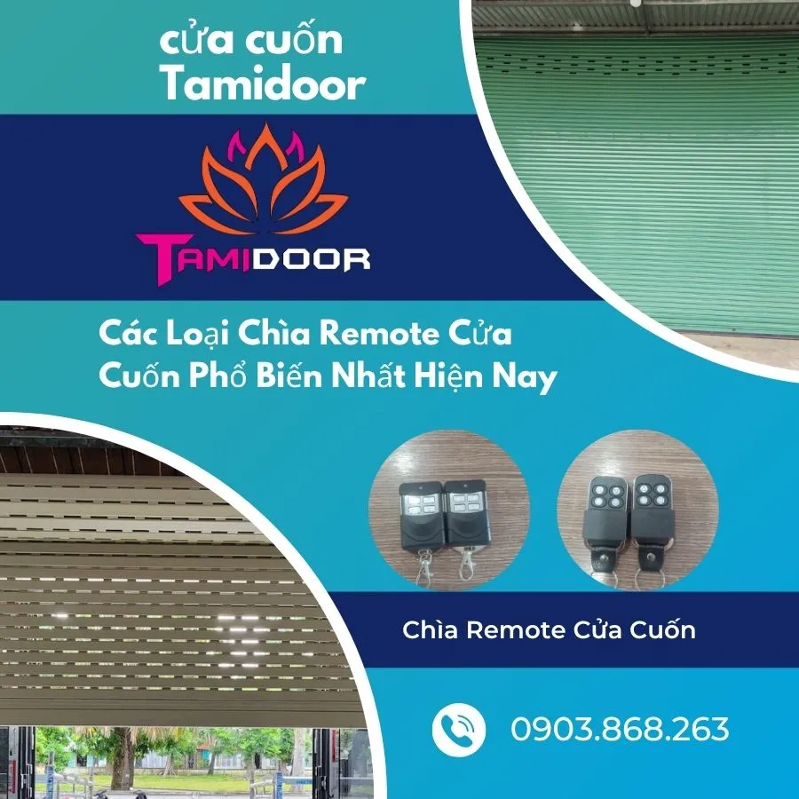 Các Loại Chìa Remote Cửa Cuốn Phổ Biến Nhất Hiện Nay