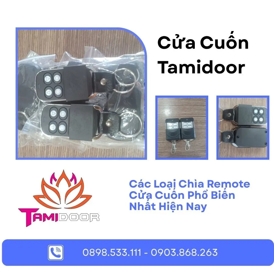 Các Loại Chìa Remote Cửa Cuốn Phổ Biến Nhất Hiện Nay