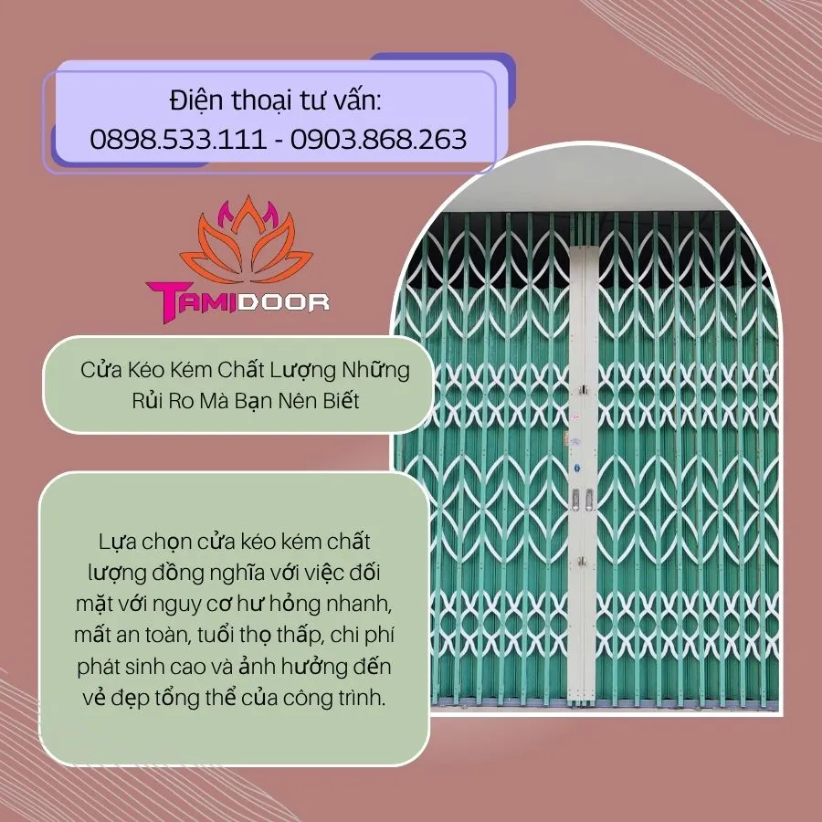Cửa Kéo Kém Chất Lượng Những Rủi Ro Mà Bạn Nên Biết