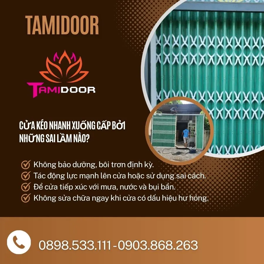 Cửa Kéo Nhanh Xuống Cấp Bởi Những Sai Lầm Nào?  