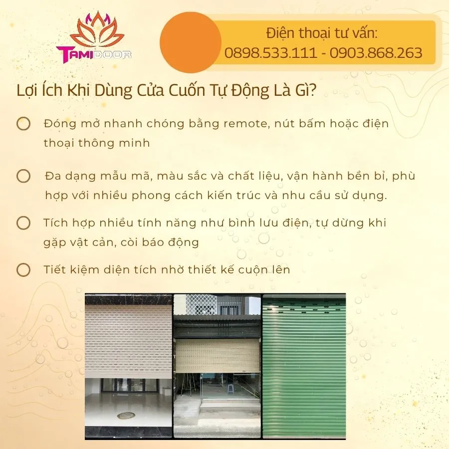 Lợi Ích Khi Dùng Cửa Cuốn Tự Động Là Gì?