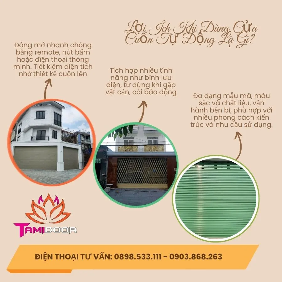 Lợi Ích Khi Dùng Cửa Cuốn Tự Động Là Gì?