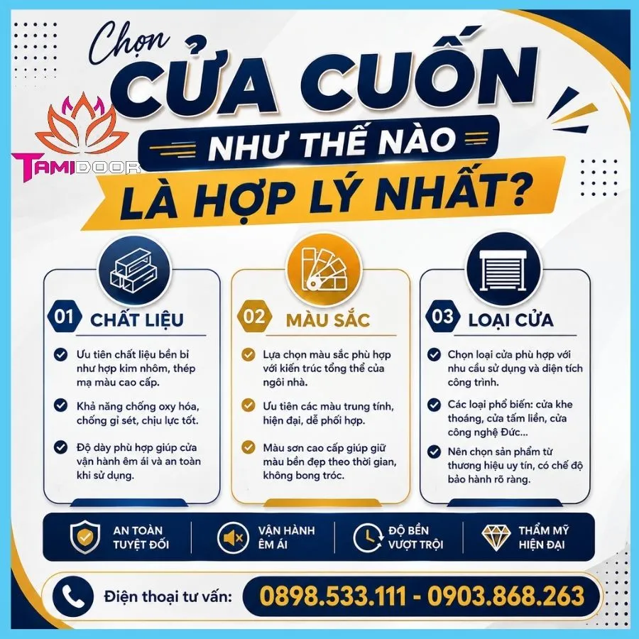 Chọn Cửa Cuốn Như Thế Nào Là Hợp Lý Nhất?