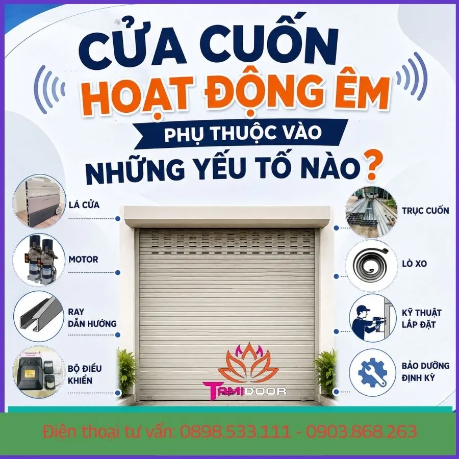 Cửa Cuốn Hoạt Động Êm Phụ Thuộc Vào Những Yếu Tố Nào? 